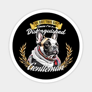 The Distinguished French Bulldog Gentleman Magnet